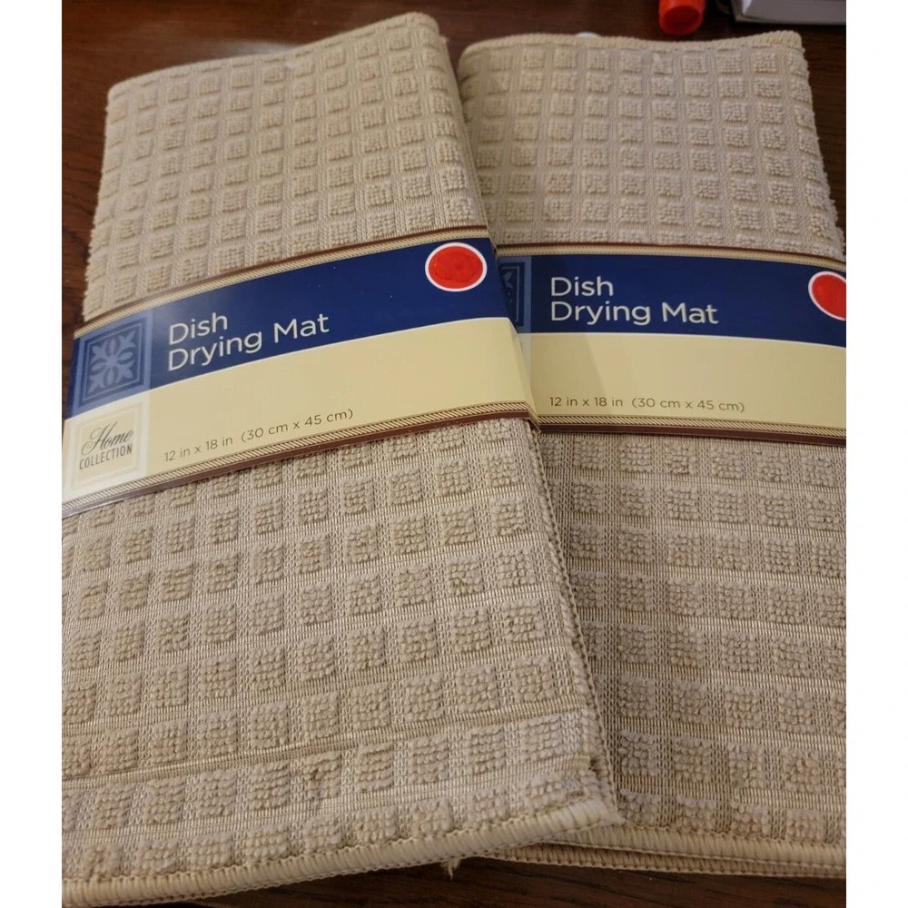 Home Collection Dish Drying Mats‎ Tan  12